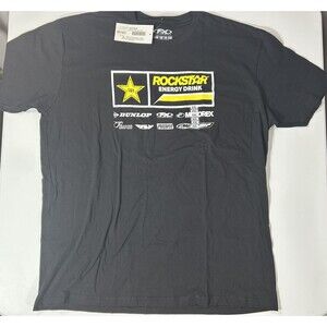 Factory Effex Rockstar Racewear XXL Moto T-Shirt - Black & Yellow NWT